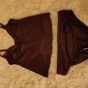 LADIES Swimsuit Two Piece Maternity Size S Brown